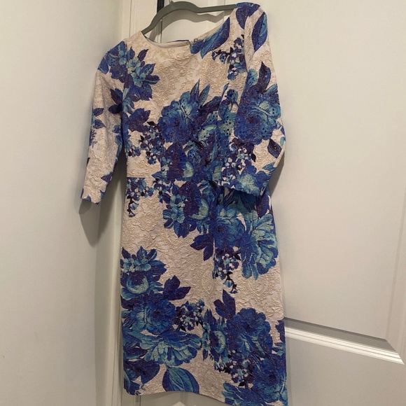 Blue Multi Floral Dress - Picture 1 of 2